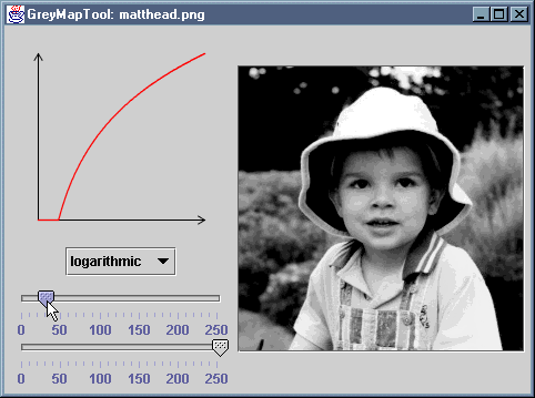 screendump of GreyMapTool