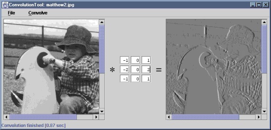 screendump of ConvolutionTool
