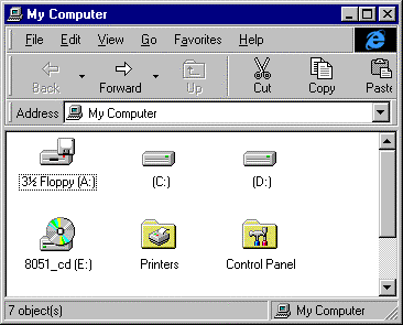 Windows 'My Computer' Window with the book's CD-ROM